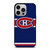 MONTREAL CANADIENS LOGO HOCKEY TEAM EMBORDERY iPhone 14 Pro Case Cover