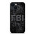 FBI LOGO CAMO iPhone 14 Plus Case Cover