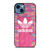 ADIDAS LOGO PINK WALL iPhone 14 Case Cover