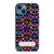 COACH NEW YORK COLORFULL BLACK PATTERN EMBLEM iPhone 14 Case Cover