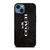 COACH NEW YORK LOGO ON BLACK FABRIC iPhone 14 Case Cover