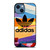 COLORFUL ICON ADIDAS LOGO iPhone 14 Case Cover