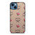 MCM LOVE CHERRIES BROWN LEATHER iPhone 14 Case Cover