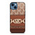 MK MICHAEL KORS LOGO BROWN BAG iPhone 14 Case Cover