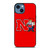 NEBRASKA HUSKERS ICON UNIVERSITY FOOTBALL LOGO iPhone 14 Case Cover