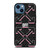 OFF WHITE LOGO BLACK PINK iPhone 14 Case Cover