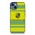 PORSCHE CAR LOGO YELLOW GREEN ICON iPhone 14 Case Cover