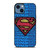 SUPERMAN TYPOGRAPHY LOGO iPhone 14 Case Cover