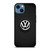 VOLKSWAGEN VW BLACK LOGO ICON iPhone 14 Case Cover
