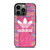 ADIDAS LOGO PINK WALL iPhone 13 Pro Case Cover