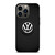 VOLKSWAGEN VW BLACK LOGO ICON iPhone 13 Pro Case Cover