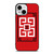 GIVENCHY PARIS ART LOGO RED iPhone 13 Mini Case Cover