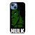 HULK SUPERHERO MARVEL AVENGERS CARTOON iPhone 13 Case Cover