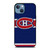 MONTREAL CANADIENS LOGO HOCKEY TEAM EMBORDERY iPhone 13 Case Cover MONTREAL CANADIENS LOGO HOCKEY TEAM EMBORDERY iPhone 13 Case Cover