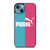 PUMA LOGO BLUE PINK ICON iPhone 13 Case Cover