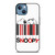 SNOOPY THE PEANUTS CARTOON BARCODE iPhone 13 Case Cover