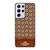 COACH NEW YORK LOGO BROWN LEATHER Samsung Galaxy S21 Ultra Case Cover