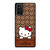 COACH NEW YORK LOGO HELLO KITTY BROWN Samsung Galaxy Note 20 Case Cover