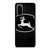 JOHN DEERE TRACTOR LOGO BLACK Samsung Galaxy S20 Case Cover