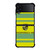 PORSCHE CAR LOGO YELLOW GREEN ICON Samsung Galaxy Z Flip 4 Case Cover