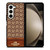 COACH NEW YORK LOGO BROWN LEATHER Samsung Galaxy Z Fold 5 Case Cover