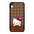 COACH NEW YORK LOGO HELLO KITTY BROWN iPhone XR Case Cover