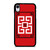GIVENCHY PARIS ART LOGO RED iPhone XR Case Cover