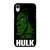 HULK SUPERHERO MARVEL AVENGERS CARTOON iPhone XR Case Cover