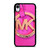 MICHAEL KORS MK LOGO PINK GOLD EMBLEM iPhone XR Case Cover