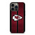 KANSAS CITY CHIEFS NFL METAL STRIPE iPhone 13 Pro Case Cover