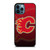 CALGARY FLAMES LOGO HOCKEY TEAM ICON iPhone 12 Pro Max Case Cover