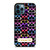 COACH NEW YORK COLORFULL BLACK PATTERN EMBLEM iPhone 12 Pro Max Case Cover