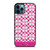 COACH NEW YORK LOGO PATTERN PINK EMBLEM iPhone 12 Pro Max Case Cover