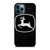 JOHN DEERE TRACTOR LOGO BLACK iPhone 12 Pro Max Case Cover