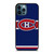 MONTREAL CANADIENS LOGO HOCKEY TEAM EMBORDERY iPhone 12 Pro Max Case Cover