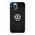 VOLKSWAGEN VW BLACK LOGO ICON iPhone 12 Pro Max Case Cover