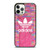 ADIDAS LOGO PINK WALL iPhone 12 Pro Case Cover