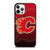 CALGARY FLAMES LOGO HOCKEY TEAM ICON iPhone 12 Pro Case Cover