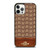COACH NEW YORK LOGO BROWN LEATHER iPhone 12 Pro Case Cover