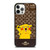 COACH NEW YORK LOGO BRWON EMBLEM X PIKACHU POKEMON iPhone 12 Pro Case Cover