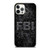FBI LOGO CAMO iPhone 12 Pro Case Cover