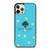 KATE SPADE NEW YORK LOGO BLUE GOLDEN POLKADOTS iPhone 12 Pro Case Cover