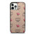 MCM LOVE CHERRIES BROWN LEATHER iPhone 12 Pro Case Cover