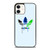 ADIDAS LOGO GREEN BLUE ICON iPhone 12 Case Cover