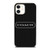 COACH NEW YORK LOGO BLACK iPhone 12 Case Cover