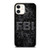 FBI LOGO CAMO iPhone 12 Case Cover