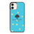 KATE SPADE NEW YORK LOGO BLUE GOLDEN POLKADOTS iPhone 12 Case Cover