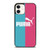 PUMA LOGO BLUE PINK ICON iPhone 12 Case Cover