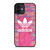 ADIDAS LOGO PINK WALL iPhone 12 Mini Case Cover