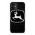 JOHN DEERE TRACTOR LOGO BLACK iPhone 12 Mini Case Cover